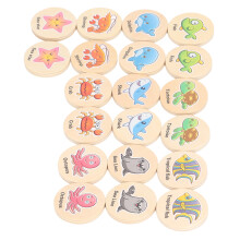 Type 2 20pcs Wooden Memory Match Game for Kids