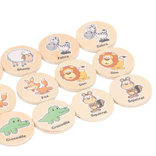 Type 1 20pcs Wooden Memory Match Game - Learning 1