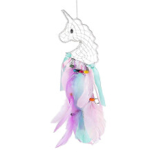 Colorful Unicorn Hanging Ornament Dream Catcher Pendant 1Pcs for Decor