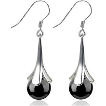 Moonstone Opal Drop Earrings: Tassel Mosaic Jewelry - PJ