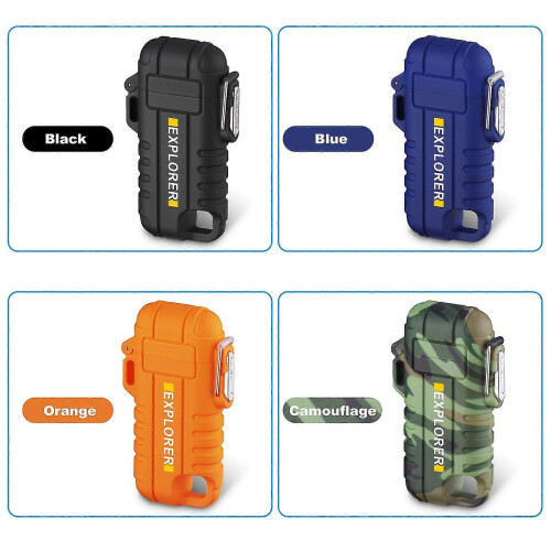 Electric Lighter Portable Windproof USB Rechargeable Lighter Igniter 1