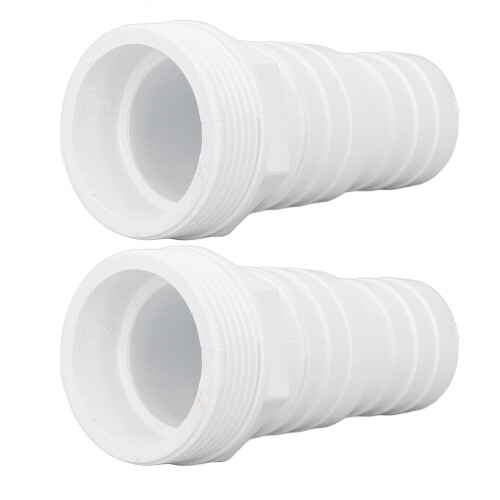 2pcs Pool Pump Hose Adapter 1.5in Plastic