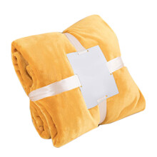 Superzachte fleece deken, fantastische voordelen, geel, knus en lichtgewicht met pompons, microvezel flanellen deken voor alle seizoenen, binnen en