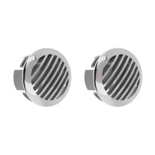 2 Pieces 4 Inch Adjustable Marine Vent Covers, 316 Stainless Steel Air Flow Vent Covers for RV, Boats, Yachts