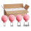 (Pink)Glass Facial Cupping Therapy Set for Vacuum Suction Massage 1