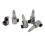 5pcs Car Gearbox Transmission Shift Solenoid Valve Replacement JF015E 2
