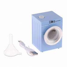 (Blue) Miniature Washing Machine for 1:12 Scale Dollhouses Portable Appliance for Collectors and Daily Use