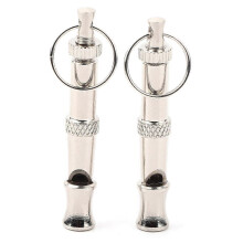 2pcs Stainless Steel Ultrasonic Whistle Portable Trainer Training Tool for Dog Pigeons Birds