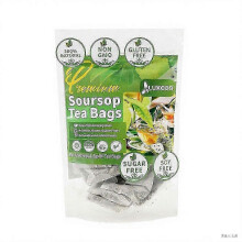 40 Premium Soursop Graviola Leaf Tea Bags 100 Percent Natural and Pure Herbal Tea Handmade with Corn Fiber Bags