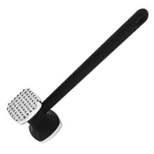 (NO.2-Silver-1Pcs) Meat Tenderizer Tool Dual-Sided Kitchen Steak Hammer Mallet With Comfort Grip Handle Sturdy Meat Mallet Masher For Tenderizing