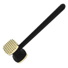 (NO.1-Gold-1Pcs) Meat Tenderizer Tool Dual-Sided Kitchen Steak Hammer Mallet With Comfort Grip Handle Sturdy Meat Mallet Masher For Tenderizing