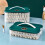 (4, green) Multi Layer Cookie Carrier with Lid and Handle Time Recoder Dumpling Storage Box Food Dessert Transport Container 25-26 5