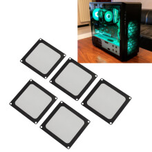 5pcs PC Dust Filter 90x90mm/3.54x3.54in Black