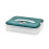 (2, blue) Multi Layer Cookie Carrier with Lid and Handle Time Recoder Dumpling Storage Box Food Dessert Transport Container 25-26 1