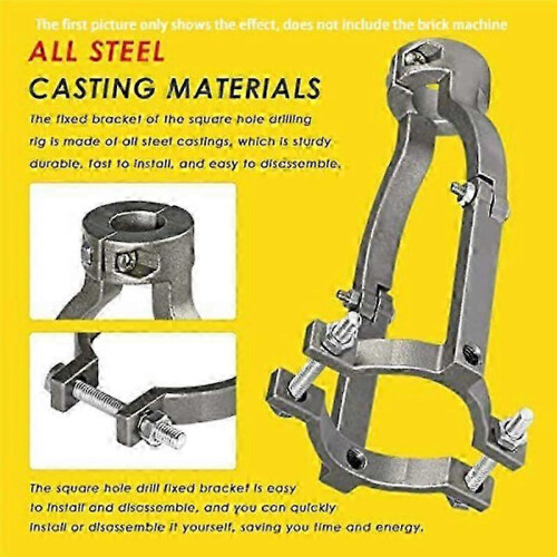 Square Hole Drill Bit Adapter for Installation and Disassembly -Mortising Attachment for Drill Press 2