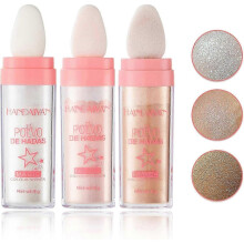 3 Pack Polvo De Hadas Highlighter Glitter Sticks Body Glitter Glitter Face Brightening Highlighter Contour Powder Makeup Stick Face Blush Fairy Glitte