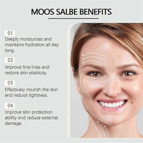 Moss Ointment Plus Anti-Wrinkle Cream with Instant Effect for Face, 100ml 1