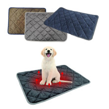 (L, Brown) Pets Self Heating Pads Warm Dog Bed Cat Blanket Thermal Mat Sofas Floors Beds - RiRi