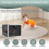 (Transparent White) Lockable Food Storage Box for Fridge, Snacks, Kitchen & Bedroom, Space-Saving Organizer 4