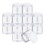 Empty 12-Pack Transparent Plastic Storage Spice Jar Wide Mouth Plastic Container with Lid for Beaut 1
