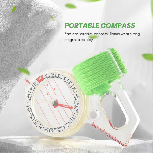 Outdoor Thumb Compass Competition Elite Direction Compass Portable Compass Map Scale 2