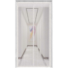 (White) Magnetic Screen Door With Heavy Duty Mesh-let Fresh Air In. Close Auto C