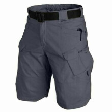 (6XL, Gray) Men's Waterproof Tactical Work Shorts, Casual Military Combat Shorts, Lightweight Breathable Hiking Fishing Outdoor Cargo Shorts