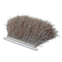 (Camel) 2m ostrich feather ribbon selvage for millinery projects