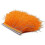 (Orange) 2m ostrich feather ribbon selvage for millinery projects 1