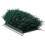 (Dark Green) 2m ostrich feather ribbon selvage for millinery projects 1