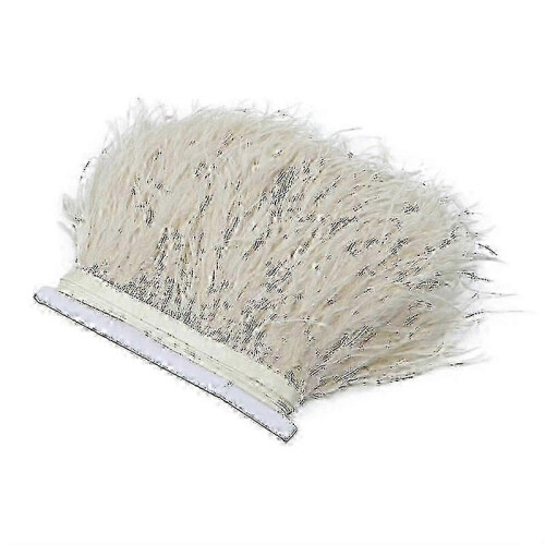 (Orange) 2m ostrich feather ribbon selvage for millinery projects 2