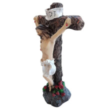 1x Jesus Cross Crucifix Saint Figurine Wall Hanging Church Ornament Gift - DD
