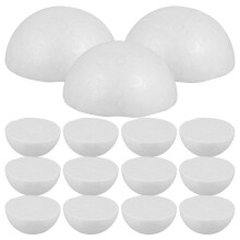 Foam Hemisphere for DIY 88Pcs White for Decoration Lightweight Storage Craft Foam Hemisphere