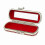 (Red) Leather Lip Gloss Case with Mirror for Lipstick and Balm Storage Box 3