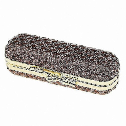 (Grey) Leather Lip Gloss Case with Mirror for Lipstick and Balm Storage Box 2