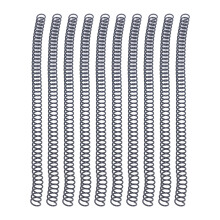 A4 Plastic Spiral Coils 9.5mm Dia 3/8in 48 Teeth 75 Sheet Capacity Black