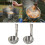 (Spoon) Stainless Steelsoup Ladle/colander Foldable Spoon Portable Camping Cutlery 2