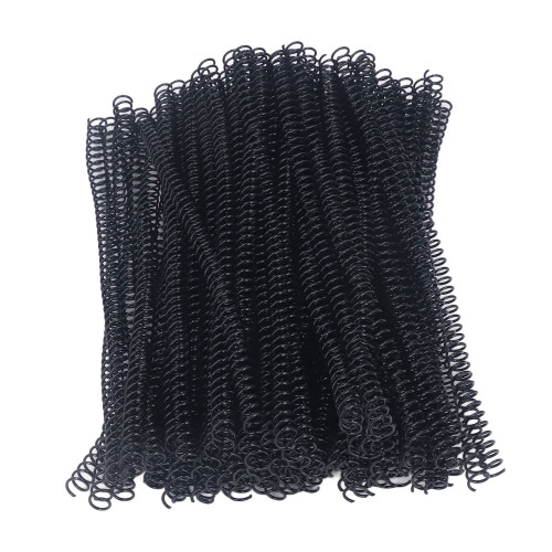Bulk 100 Spiral Binding Coils 9.5mm Diameter Fits 75 Sheets A4 Paper Black 1