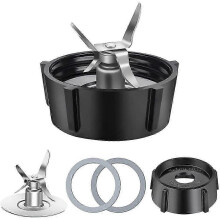 Replacement Parts for Osterizer Blender, 4 Point Blades Assembly with 2 Piece Rubber Seal Gasket 49