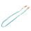 Braided Rope Cam Strap 120cm Light Blue 34g 1