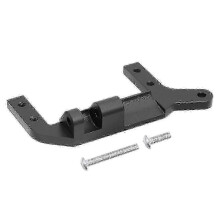 Upgrade Steering Servo Mount Bracket for Traxxas TRX-4 1/10 RC Crawler - Robust Black Support for Off-Road Performance