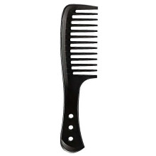 Wide Tooth Comb Brush Heat Resistant Anti-Static Hair Styling Comb (Black) - DD01