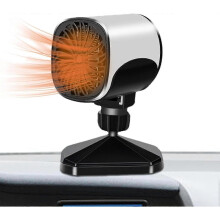 (12V) Car Heater, Portable Car Heater Fan, 2 In 1 Portable Windshield Defogger And Defroster, With Cigarette Lighter Power Cord