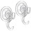 2 Packs Suction Cup Hooks,Clear Removable Heavy Duty Suction Hooks Door Suction Cup Hangers - DD0 1
