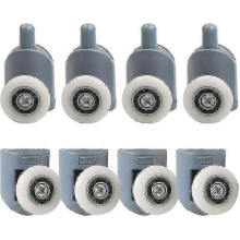 23mm Shower Door Rollers, 8pcs Shower Door Rollers, Shower Door Pulley, Bathroom Door Sliding Rollers for Bathroom Shower Enclosure Z/dian01
