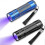 2-Pack 9 LED UV Blacklight Torch for Detecting Pet Urine Stains, Handheld Portable Flashlight for Home Use 1