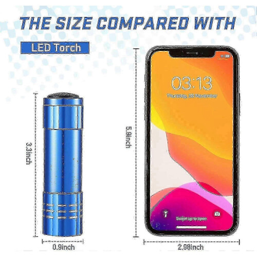 2-Pack 9 LED UV Blacklight Torch for Detecting Pet Urine Stains, Handheld Portable Flashlight for Home Use 1