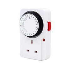 4X 24-Hour Segmented Timer --Saving Plug Timer Socket Kit-with Programmable Controller UK Plug