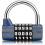 5 Digit Combination Padlock, Gym Padlock, Can Be Reset Combination Locks - RiRi 1