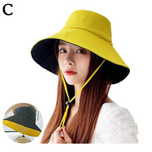 (38 to 39)Women Bucket Cap Summer Casual Outside Fashion Men Peaked Cap Breathable Bucket